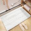 Chenille Bath Mat Soft Short Plush Water Absorbent Bathroom Rug Quick Dry