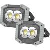 OTYTY LED Work Light 2-Pack, 30W 1500LM Portable Rechargeable Flood Lights with Magnetic Base, 4200mAh Battery for Outdoor, Camping, Hiking,