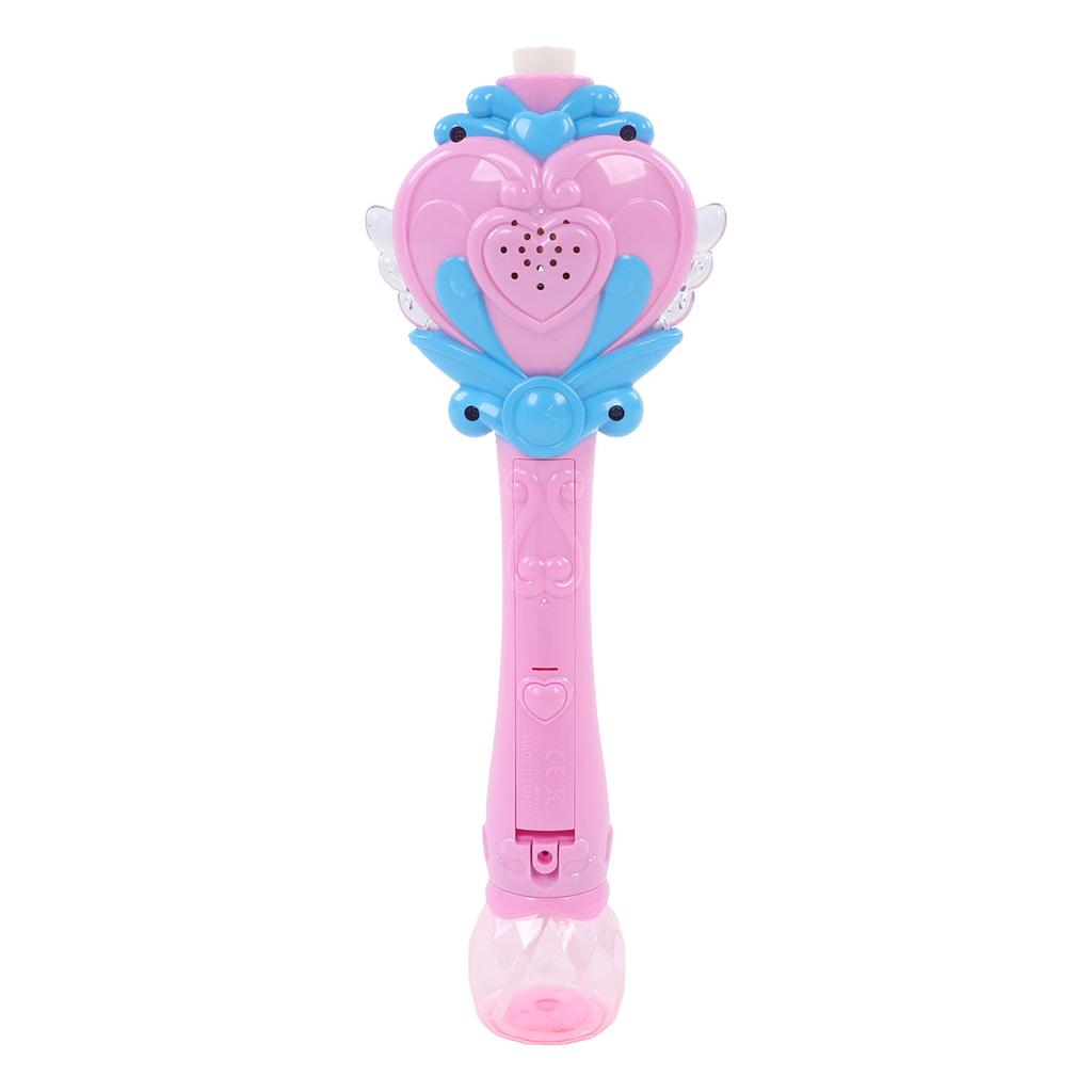 Kids Bubble Blower Wand Automatic Electric Light Up Bubble Blower Wand with Music for Children