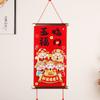 Spring Festival God of Wealth Hanging Picture China-Chic Celebration Living Room Hanging Piece High-end New Home Happy Blessing