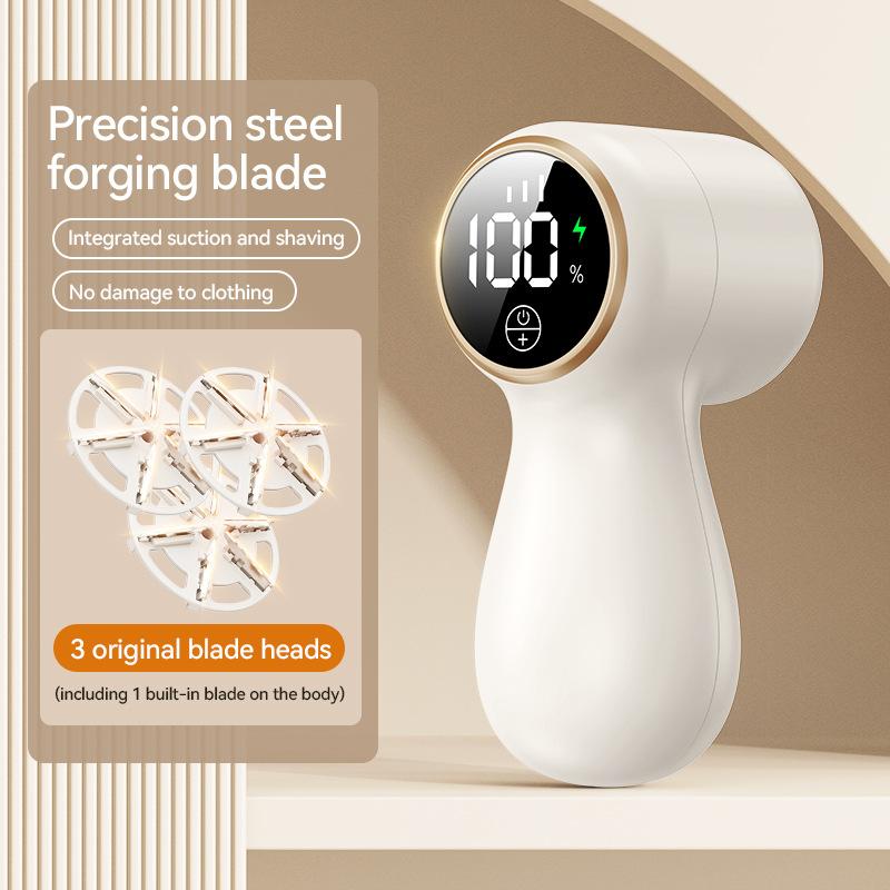 New Lint Remover Electric Hairball Trimmer Smart LED Digital Display Fabric USB Charging Portable Professional Fast For Clothing