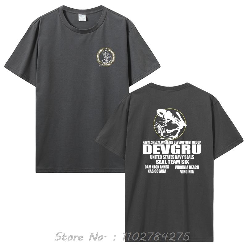 Herrkläder Naval Seal Original The Frogman Översized T-shirt Seals Operator Bomulls-T-shirt Sommar-T-shirts Rundhalsad Tränings-T-shirt