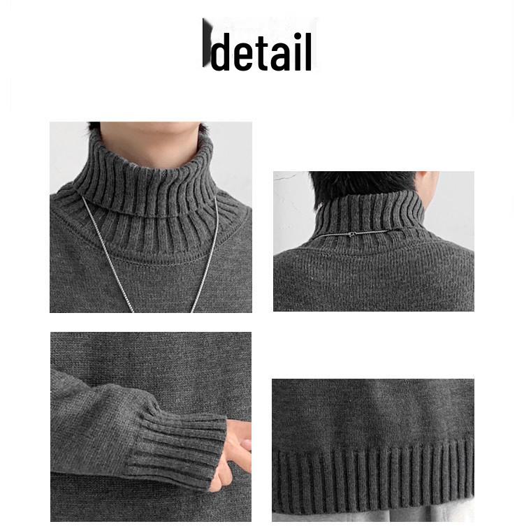 Korejský trendy volný rolák pro muže - Podzim/Zima Hong Kongský styl