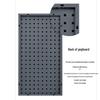 Metal Pegboard Square Hole Tool Rack Wall Mount Display Shelving by Leidezhu