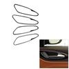 4Pcs Carbon Fiber Door Handle Frame Cover Trim For Alfa Romeo Giulia 2017-