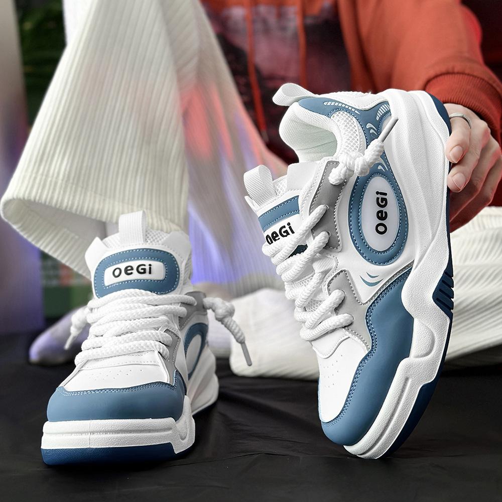 2025 new men's shoes niche design bread shoes men's casual Guochao skateboard shoes men's board shoes