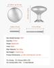 Cabinet Knobs, 25 Pack, 28 Mm Zinc Alloy Drawer Pulls Door Handles, Mushroom Kitchen Solid Knobs Dresser Handles, Cupboard Hardware with Screws for