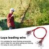 10Pcs Anti-Bite Steel Fishing Line Wire Leader Lightweight Portable Easy to Install