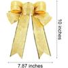 Pendant Bowknot Christmas Bows Christmas Tree Ornaments Ribbon Bows Home Decor Xmas Party Supplies