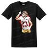 Christian McCaffrey San Francisco 49ers Football T Shirt Player Tribute Tee