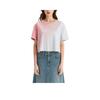 Levis Comfortable Gradient Embroidered Logo Short Sleeve T-Shirt Women T-Shirts 002YS-0001