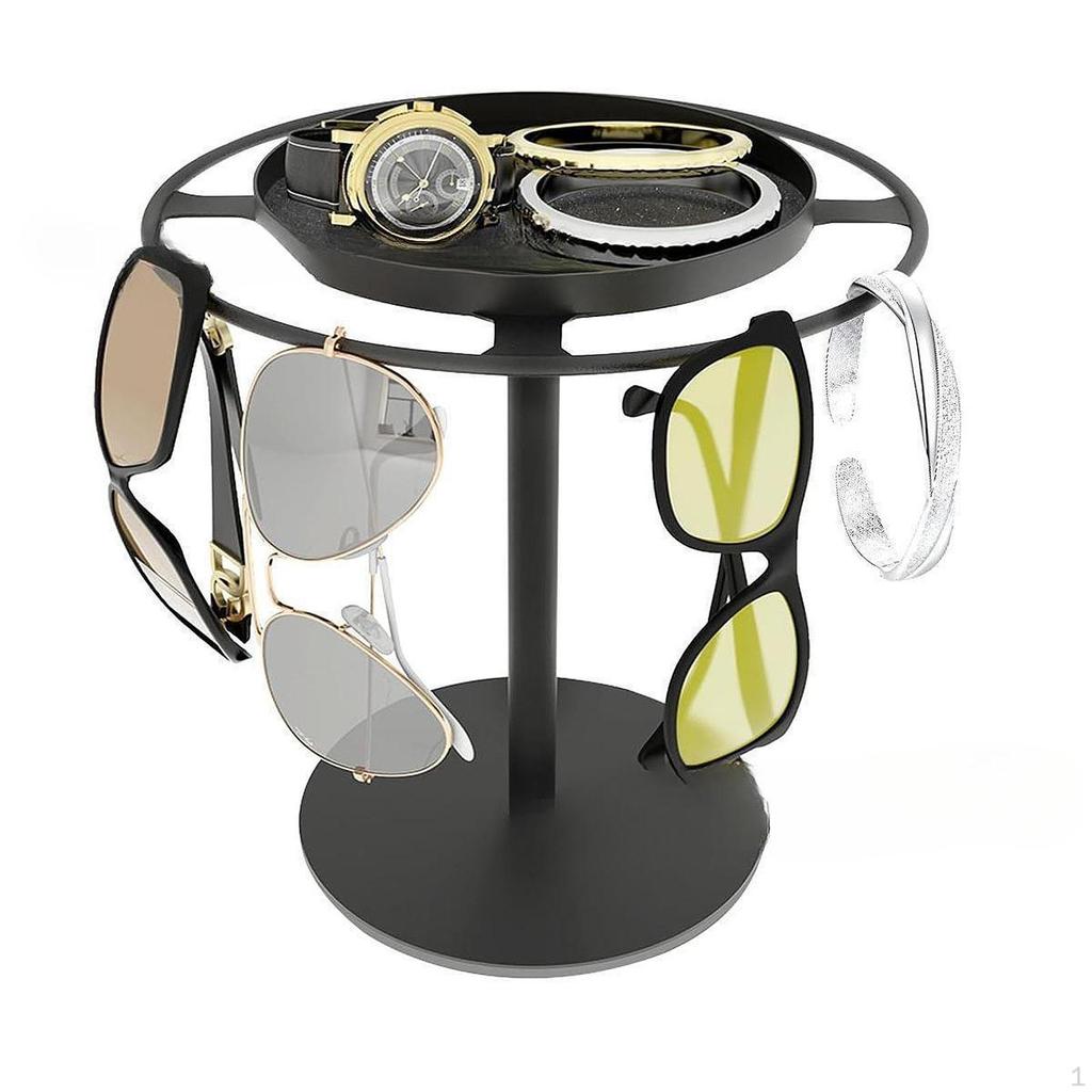 Metal Sunglasses Organizer Eyeglasses Holder Elegant Space Saving Eyewear Display with Anti Slip Pad