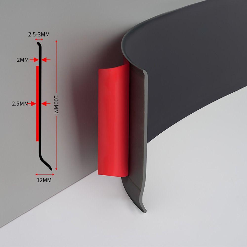 Self-adhesive Skirting Line PVC Waist Line Home Wall Border Decor Strip