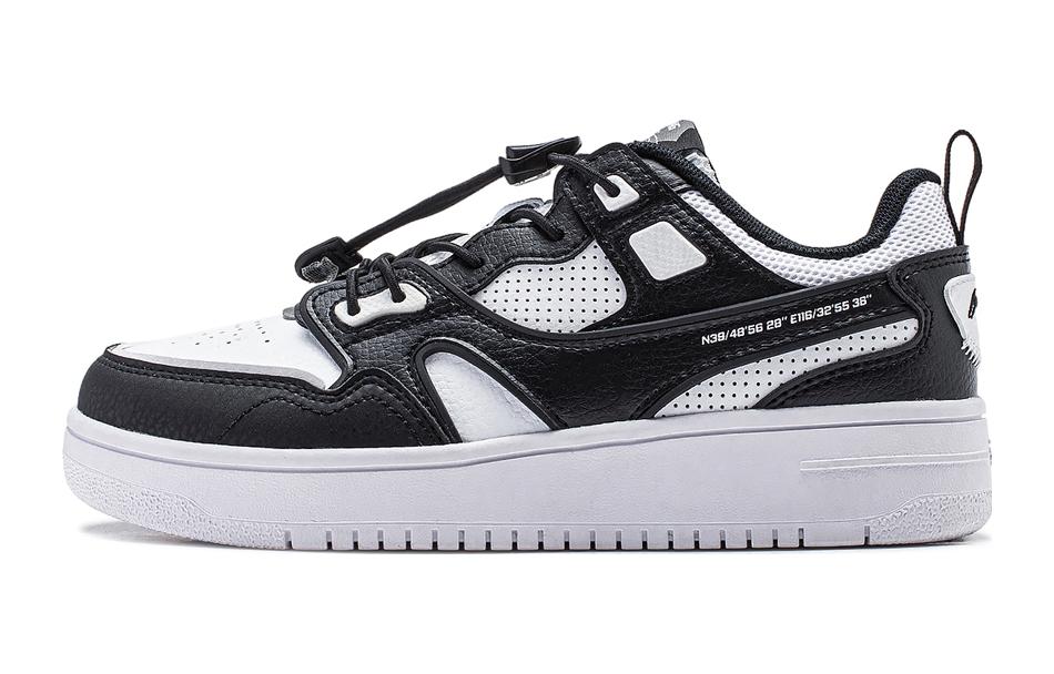 Li Ning YOUNG Kids Lifestyle Shoes Black White Teenagers YKCU028-1 32