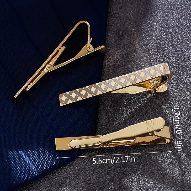 Pinces à cravate classiques en métal pour hommes, formelles, pour cérémonie de mariage, cravates pour hommes et femmes, accessoires de costume