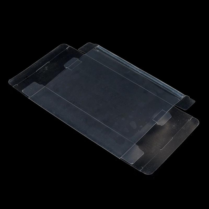 Clear Box Case Sleeve CIB Protector for SNES/N64 Games Cartridge Box