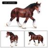Oenux Farm Animals Steed Foal Clydesdale Arabian Horse Model Action Figures Equestrian PVC Collection Education Kid Toy Gift