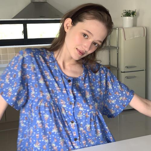

[Muse Mood] Round Modal 100% Baby Coconut Summer Pajama [Shipped from Korea] 100% Authentic One Size