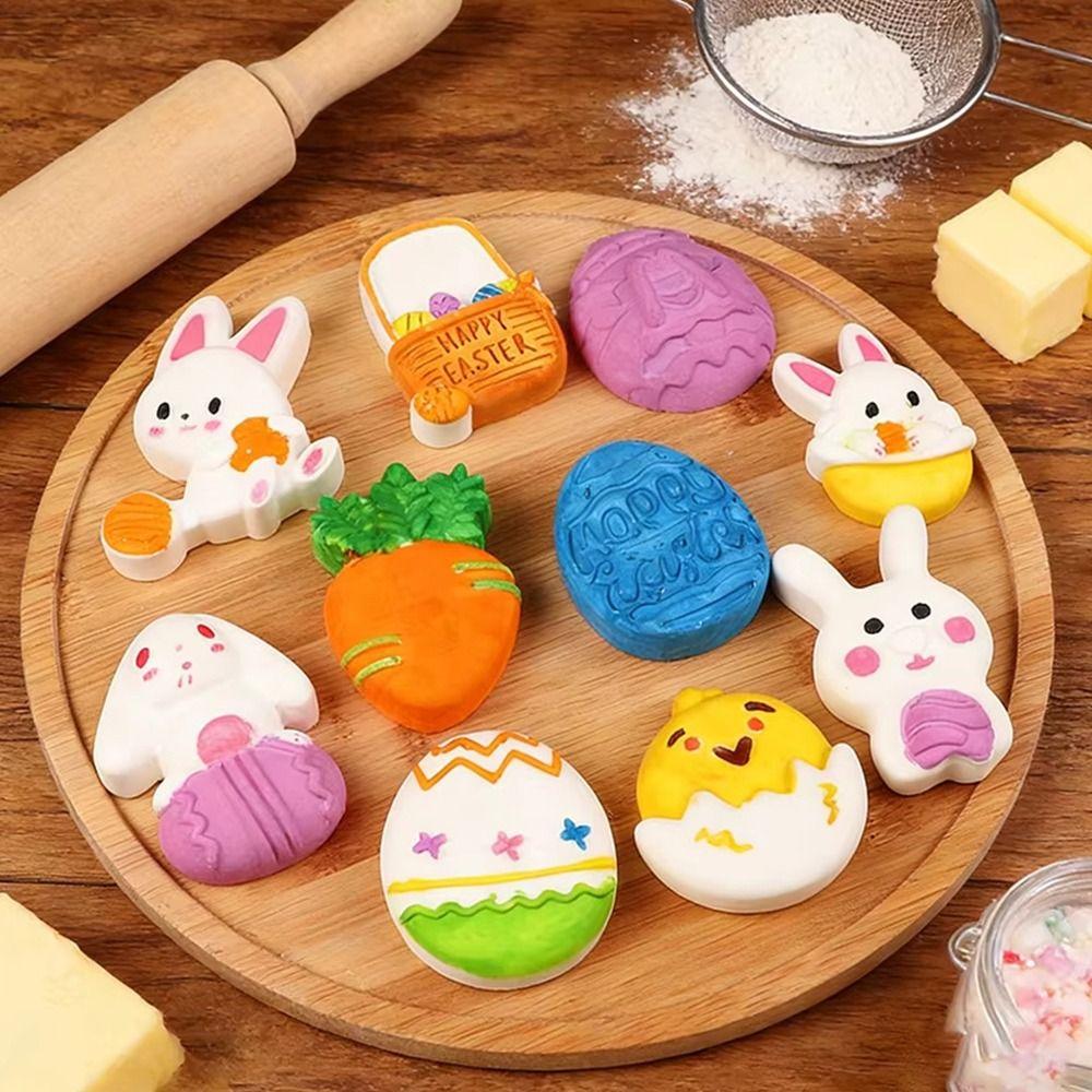 DIY Eiförmiger Osterhase Oster-Eierform Handgemachtes Backwerkzeug Keksform Hase Schokoladenform Ostern