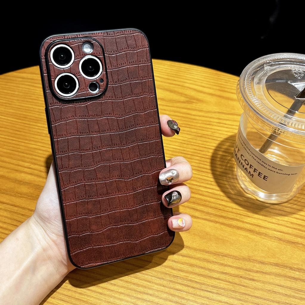 Jednoduché obchodní pouzdro se vzorem krokodýlí kůže s magnetickým přichycením Vhodné pro IPhone15promax Odolné proti pádu Pánské a dámské pouzdra na telefon IPhone 14