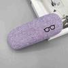 Glasses case Myopia eye box Cotton and linen girl's simple Harajuku boys creative personality portable anti-pressure sunglasses case