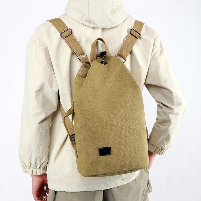 Backpack Men's Commuter Backpack Women's Large Capacity Retro Schoolbag