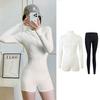 Womens UPF 50 Long Sleeve Rash Guard Swimsuit Full Body Sun Protection Diving Suit Surfing Swimming