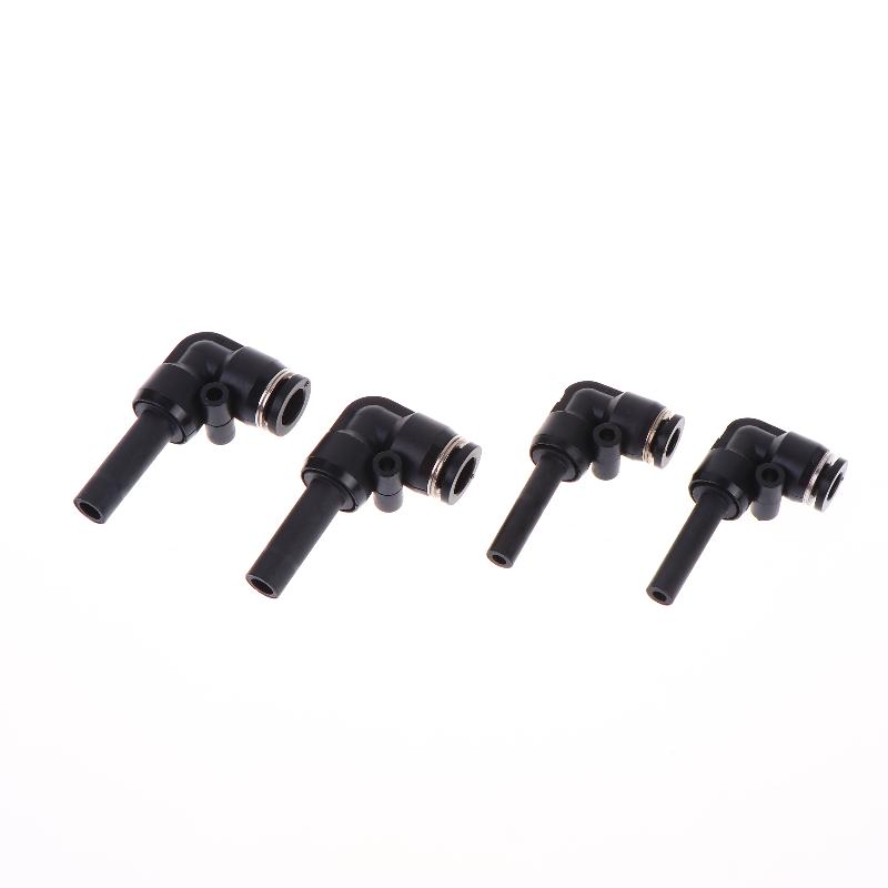 2/10 Stück Plj 4/6/8/10mm Pneumatischer Schnellsteck-Reduzierer Plj8-6/6-6mm Stange Pneumatisches Durchgangs-Winkelstück-Stangenverbinder