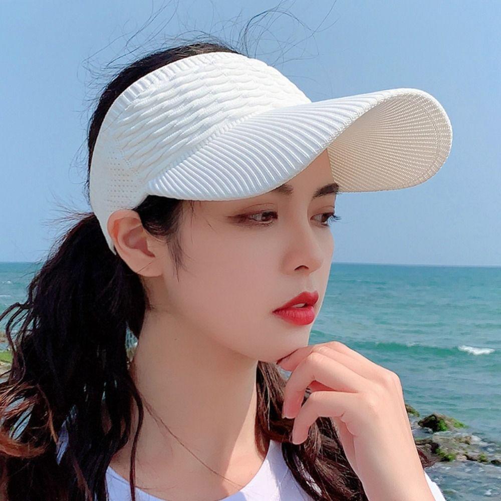 Polyester Empty Top Hat Anti-UV Sun Hats New Baseball Cap  Beach