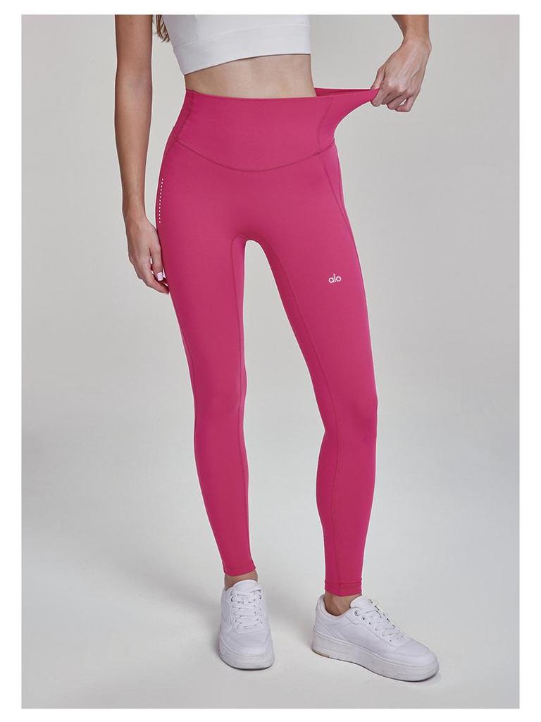 Alo Yoga Nude Feel Reflektierender Print Radsport Fitnesshose