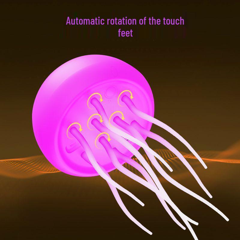 Sound-Controlled Gradient Jellyfish Night Lamp: Seven-Color Changing Bedside Pendant Light with Creative Induction Atmosphere