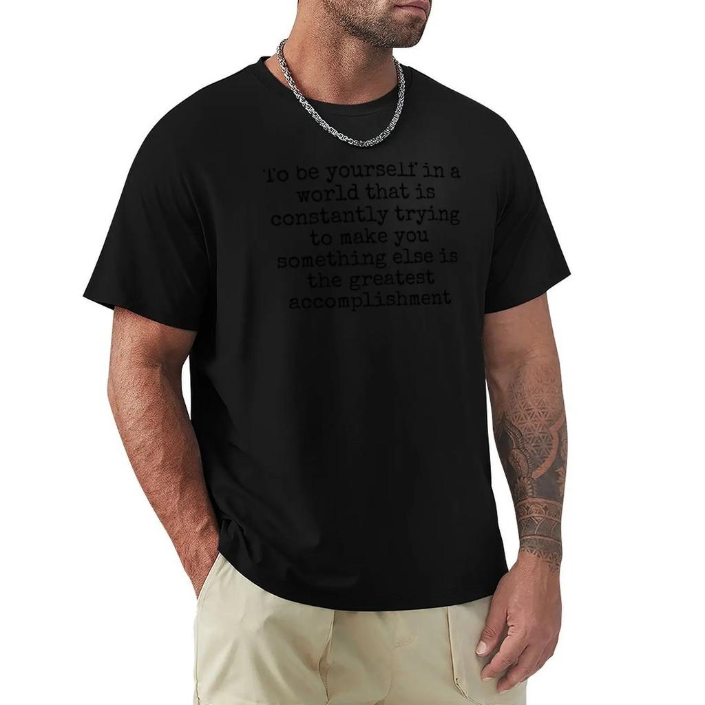 Ralph Waldo Emerson Quote T-Shirt Blanks Custom Shirt T Shirt Men