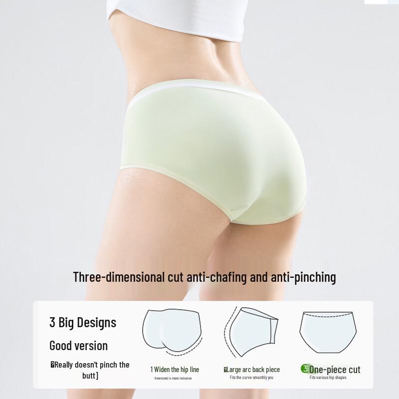 Youkeshu Women's Pure Cotton Antibacterial Briefs