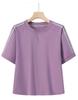 Women's Summer Round Neck Short Sleeve Sportswear Set: Two-Piece T-Shirt & Pants