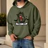 Men's Halloween Print Hoodie with Pockets Long Sleeve Casual Pullover