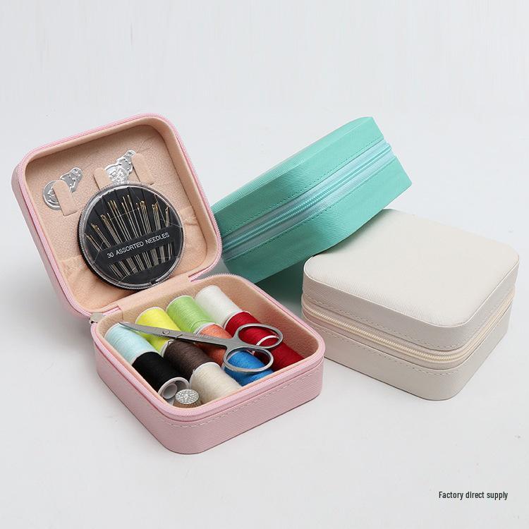 High-Quality Portable Sewing Kit: Needle and Thread Box for Home, Dorm, or Wedding Sewing Needs.