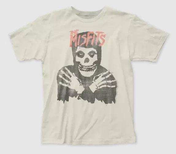Misfits Классическая Белая Футболка Череп M