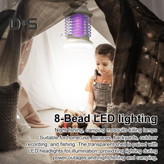 Mosquito Lamp USB Rechargeable IP66 Waterproof Safe To Use Outdoor Indoor Mosquito Zapper Electric Insect Fly Trap