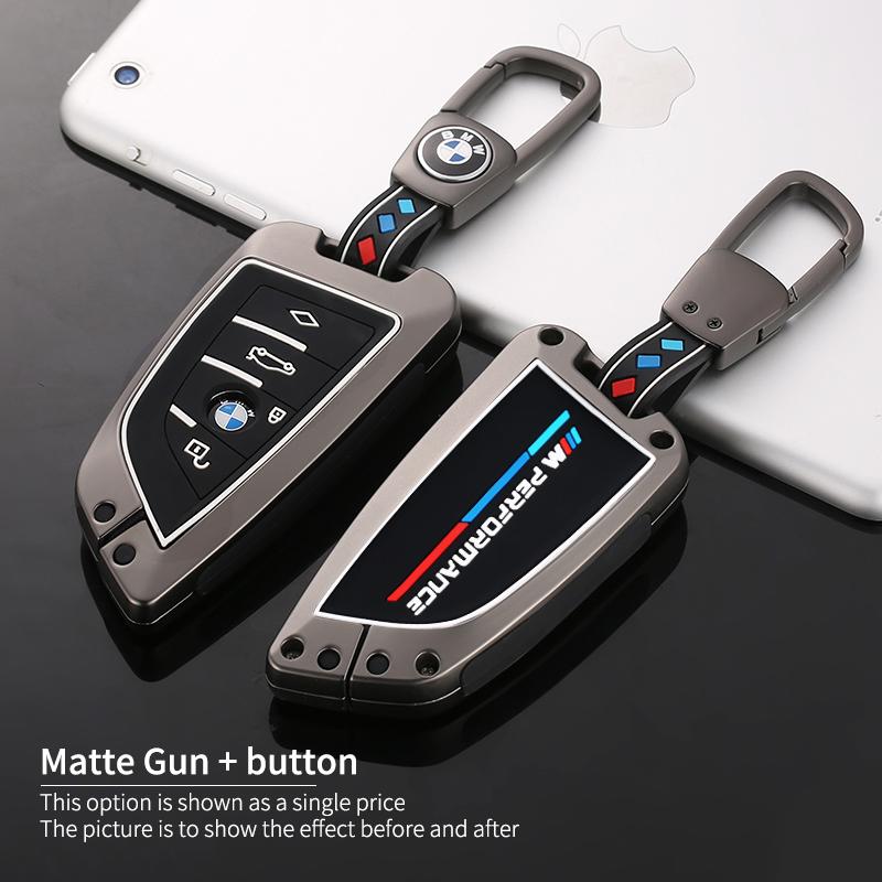 KWYP9 Hot 2025 Leather Car Remote Key Case Cover Shell Fob For BMW X1 X3 X5 X6 X7 1 3 5 6 7 Series G20 G30 G11 F15 F16 G01 G02 F48 Key