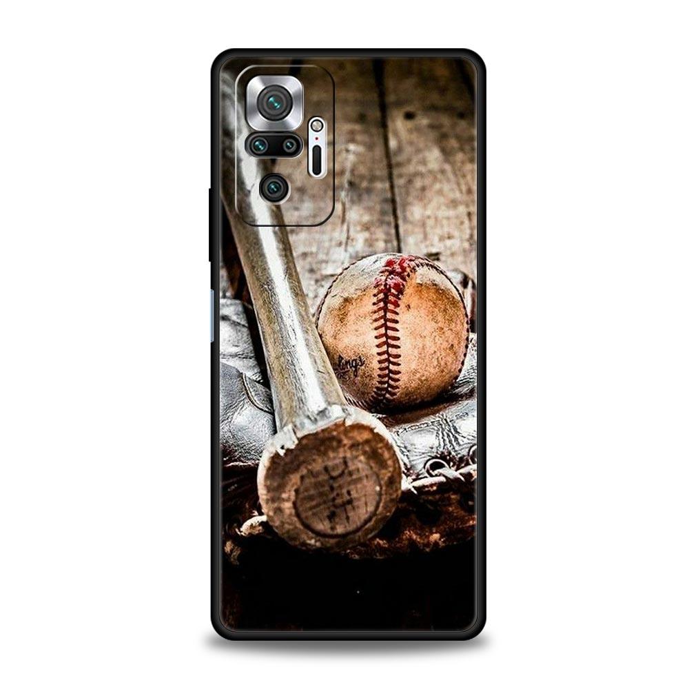 Phone Case For Xiaomi Redmi Note 14 13 12 5G 11 10 Pro Plus 4G 9S 9 14C 13C 12C 10C 9C 9A Soft TPU Cover Baseball