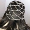 1Pc Hollow Rhinestone Mesh Headpiece Wedding Head Chain Jewelry For Women Luxury Crystal Headband Head Cap Hat Hair Accessories