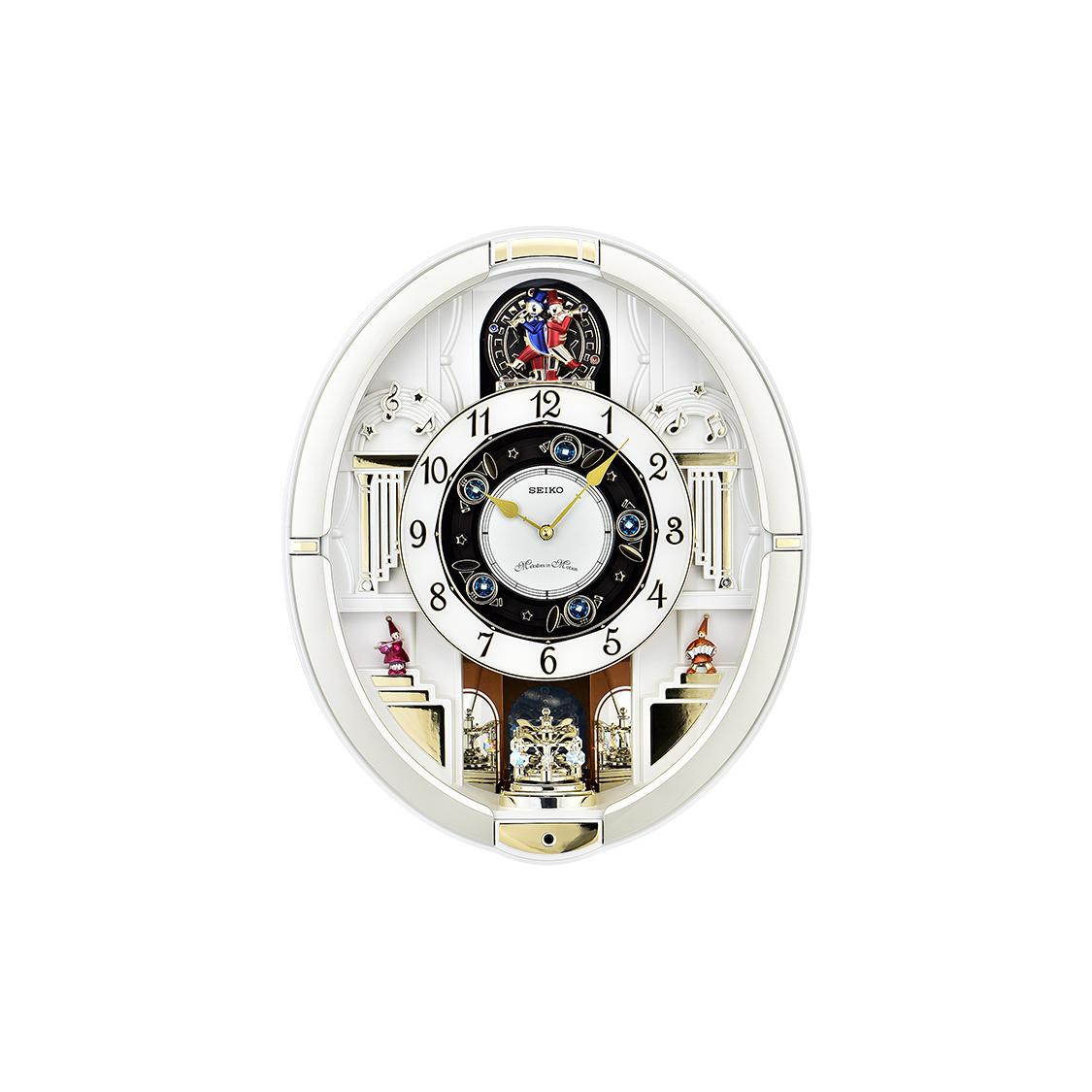 SEIKO Quartz Movement Plastic Wall Clock Unisex Gold QXM290S QXM290S QXM290S