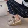 Snow boots women's 2025 new winter plush short boots thickened warm rabbit plush bread women's shoes Northeast cotton shoes