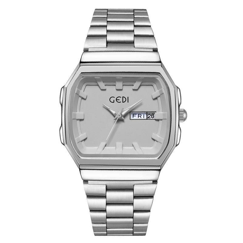Calendar Steel Belt Women'S Watch Retro Wine Barrel High-End Watch Women'S Waterproof High-Value Quartz Watch