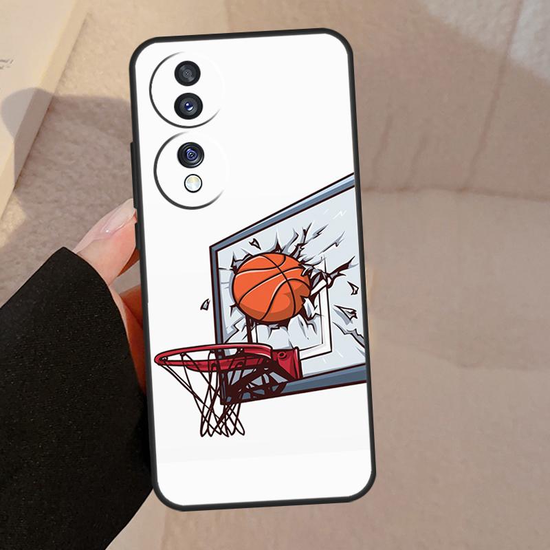 Basketball On Fire For Honor Magic 5 6 7 8 Pro Case For Honor X9d X9a X9b X9c X8c X8b 50 70 90 200 400 Lite Win