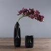 Nordic Minimalist Ceramic Abstract Vase Black and White Human Face Creative Display Room Figue Head Shape Tabletop Vase