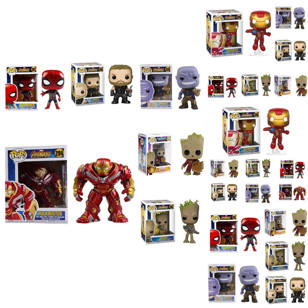 Marvel Avengers Pop Collectible Figure Featuring Iron Man Spider-man And Captain America