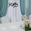 Bymaocar 3Pcs Acrylic Vase Clear Column Flower Display Rack Kit, DIY Tall Flower Stand for Parties, Events, Wedding Centerpieces
