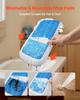 Spray Mop, with 3 Washable Pads for Dry and Wet Floor Cleaning & an 800ml Refillable Water Tank, Microfiber Dust Wet Mop & Twisted Cotton Dry Mop,