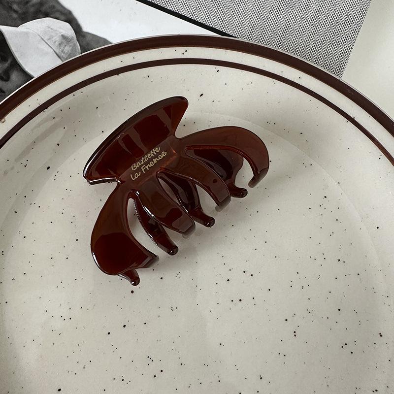 Nouveau Design Coréen 6CM Petit Couleur Unie Citrouille Ovale Pince à Cheveux Rétro Acide Acétique Requin Accessoires Cheveux Pour Femme Filles